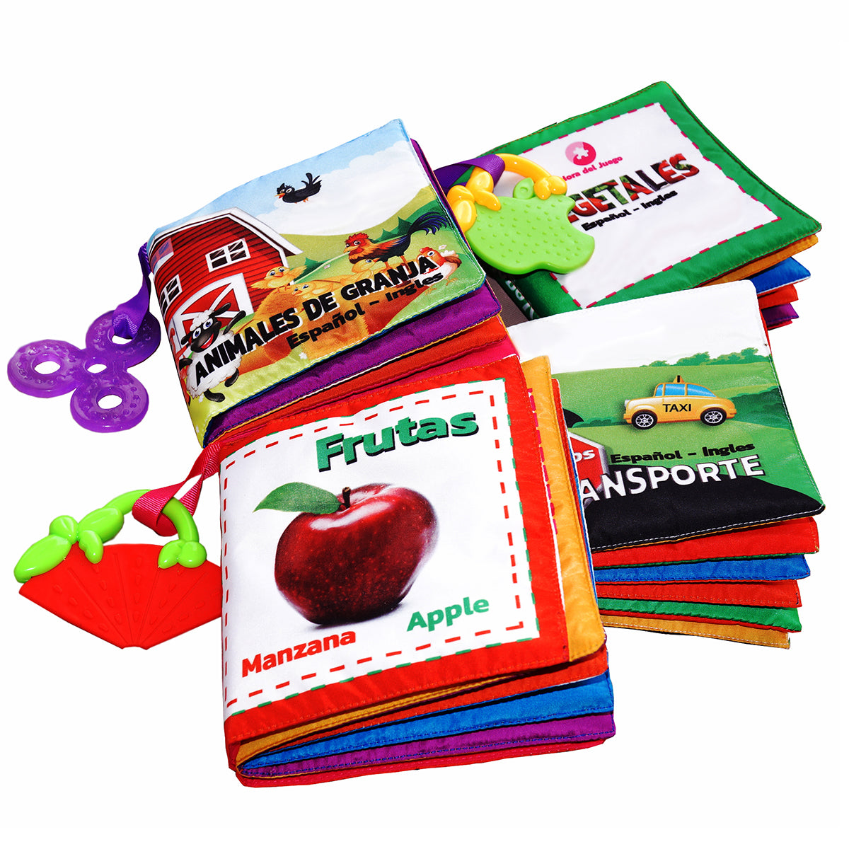 Libro de tela tipo MONTESSORI