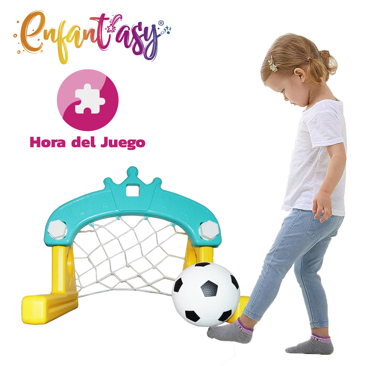 Cancha de Baloncesto y Fútbol 3 en 1