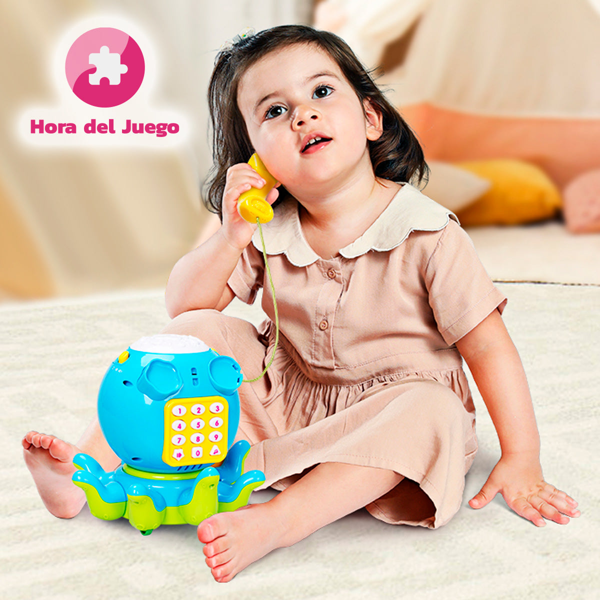 Pulpo Didáctico con Teléfono