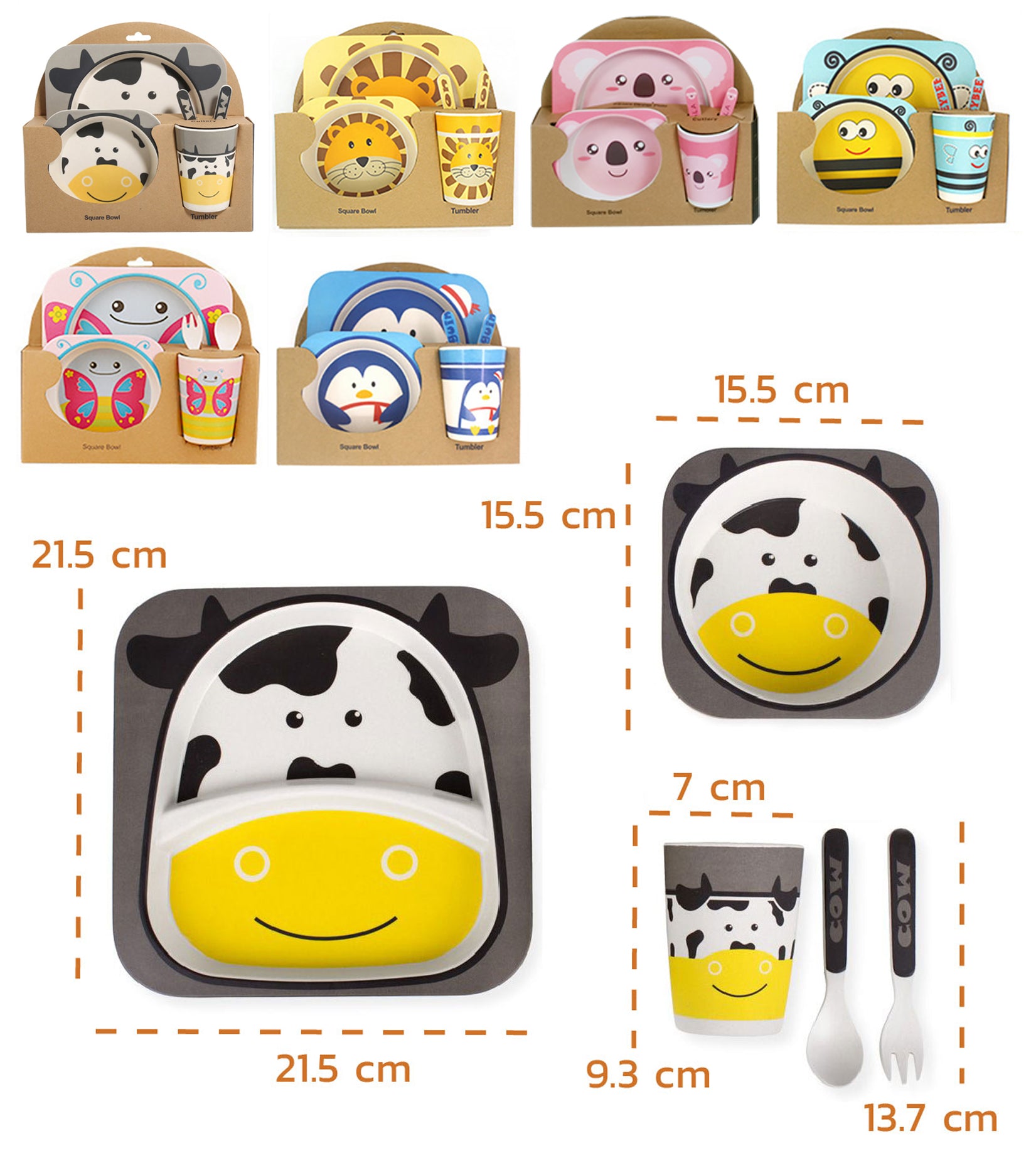 Set Vajilla en Bambú