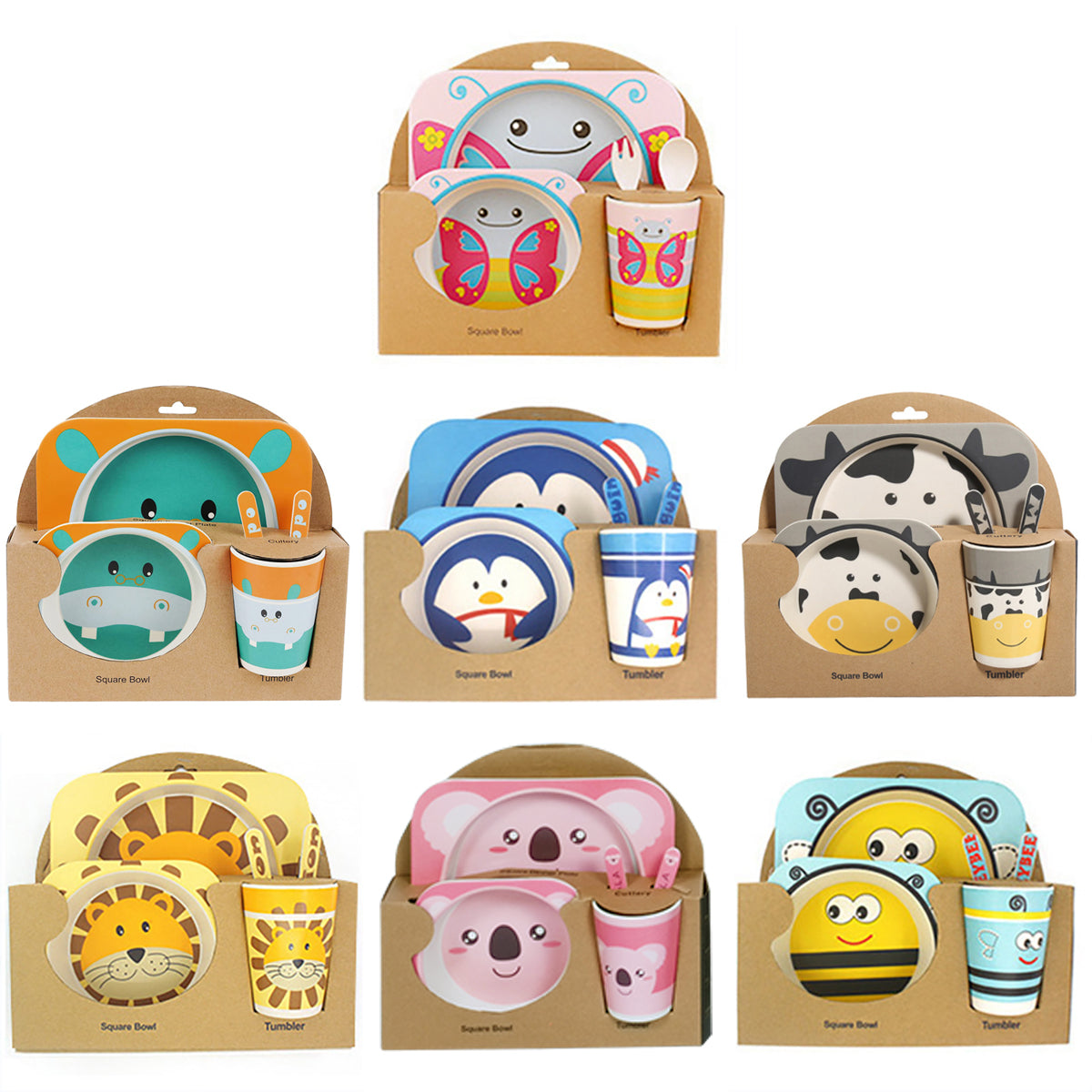 Set Vajilla en Bambú