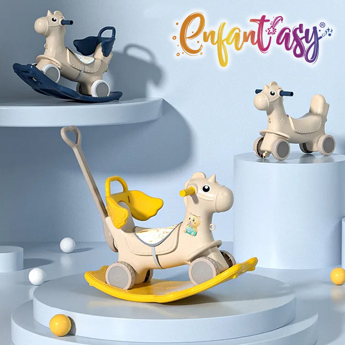 Caballito Balancín 3 en 1