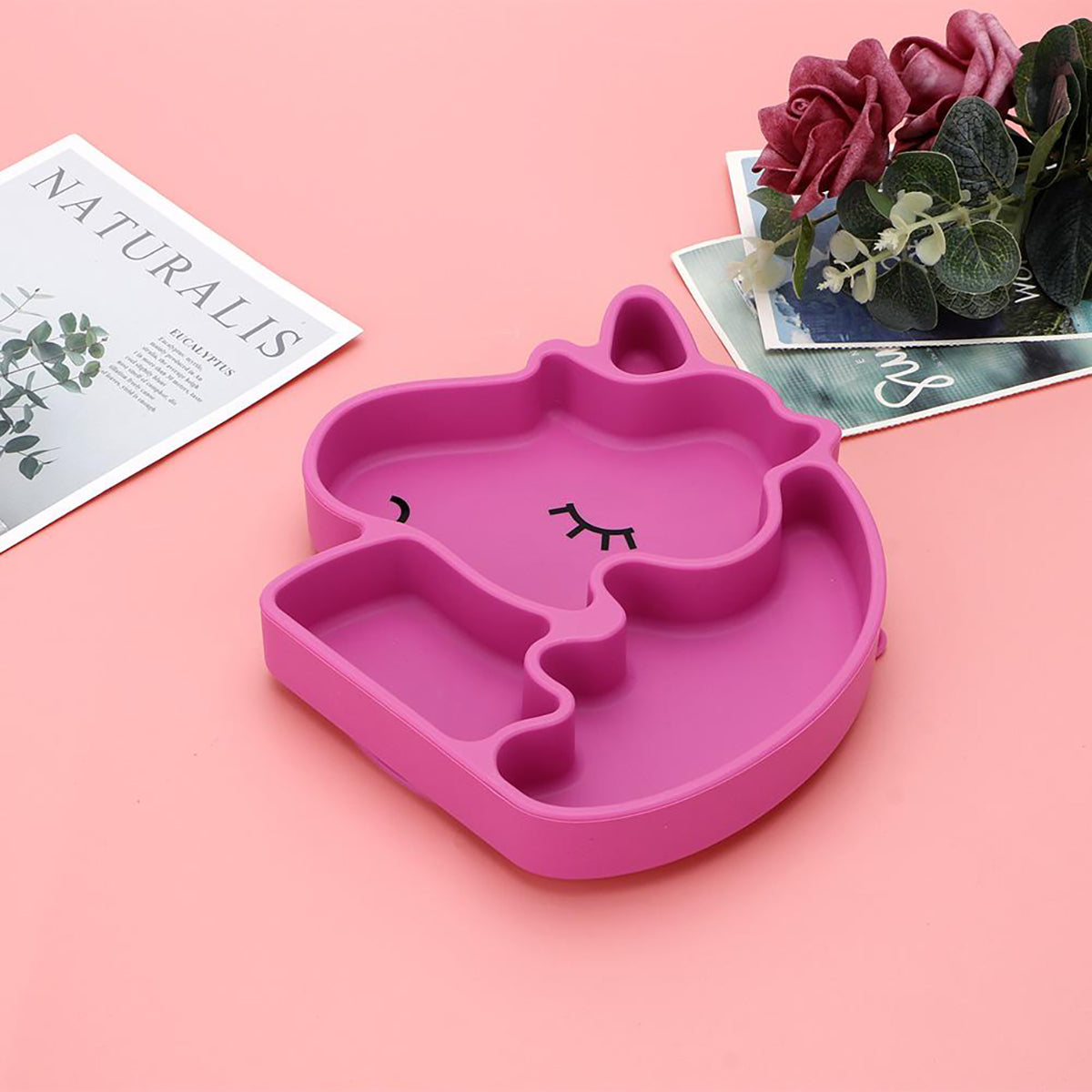 Plato en Silicona Unicornio