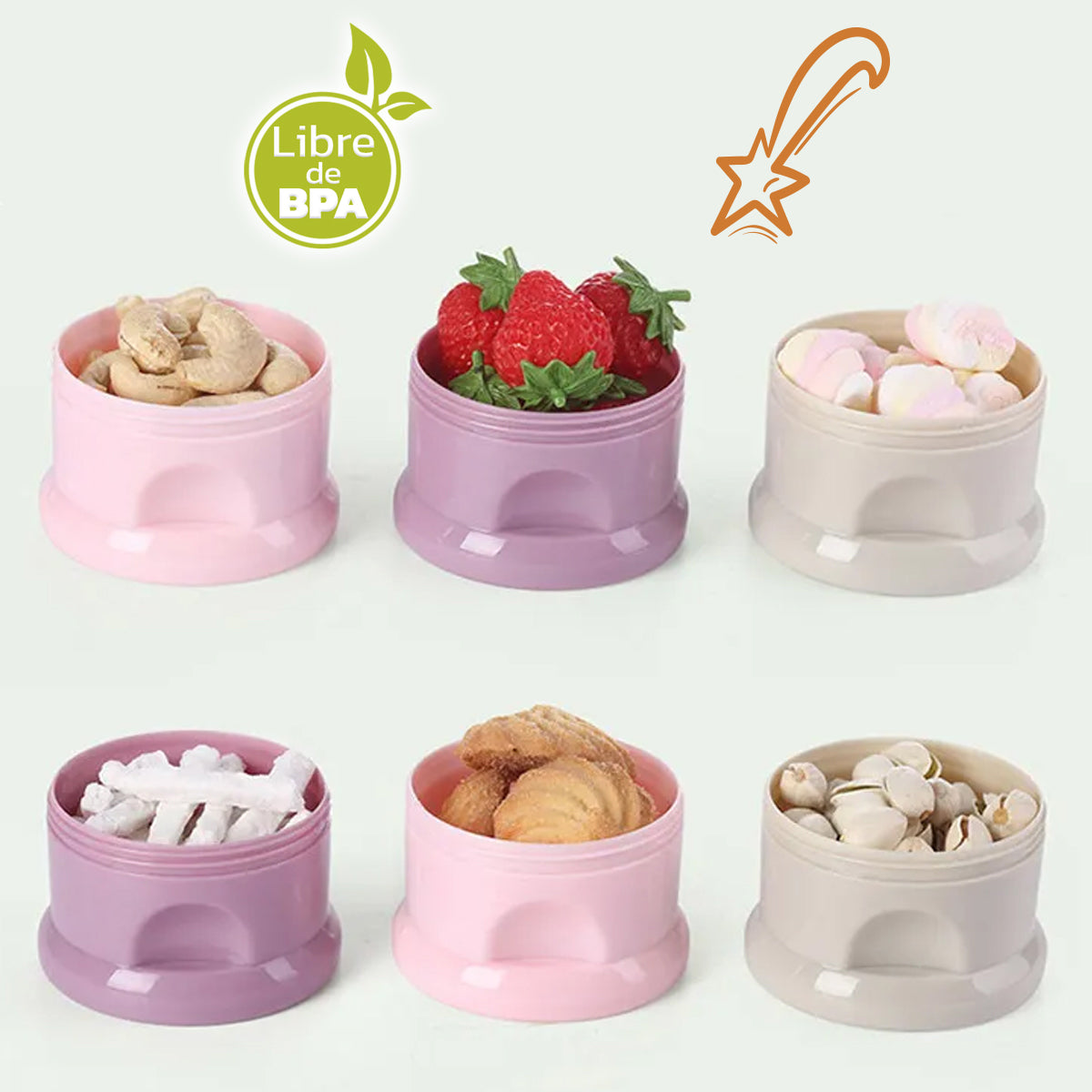 Dispensador Contenedor Porta Leche Fórmula Cereal