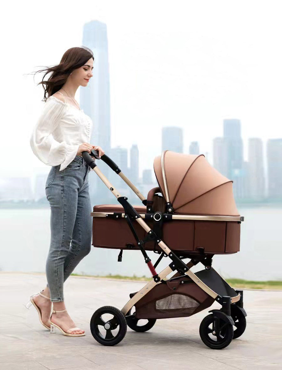 Coche Paseador Bebé Tipo Moises Ultracompacto y Elegante