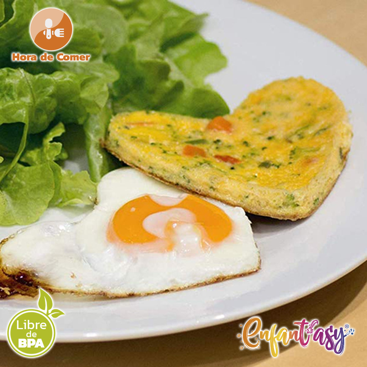 Molde Silicona Figura para Freír Huevos, Pancakes, Tortilla X4