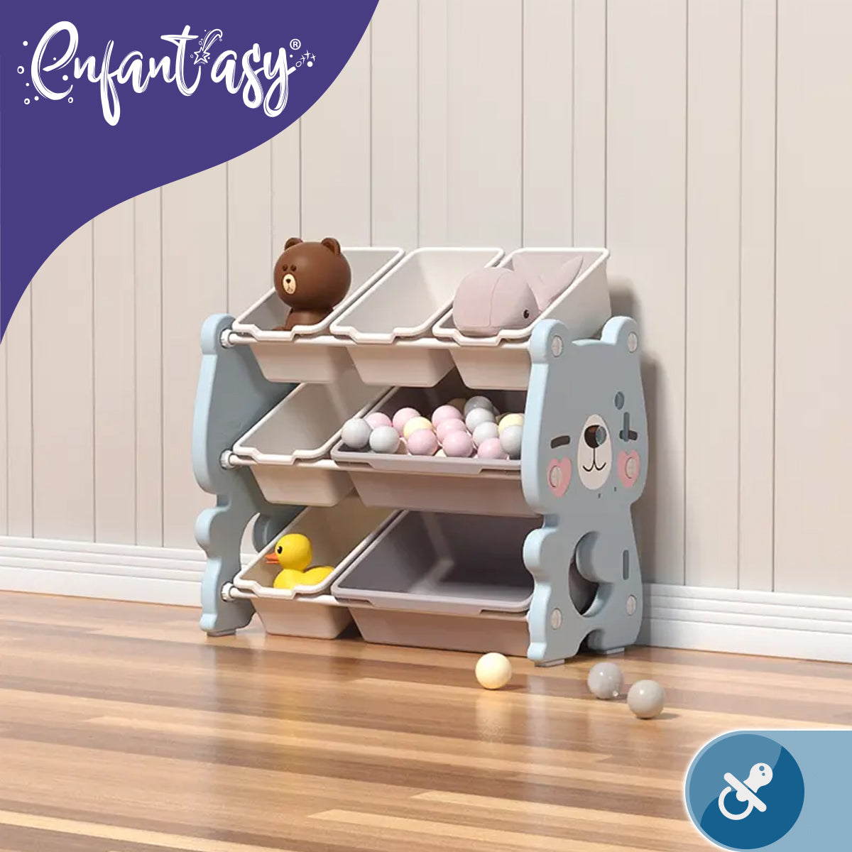 Organizador de Juguetes Multiuso 3 Niveles