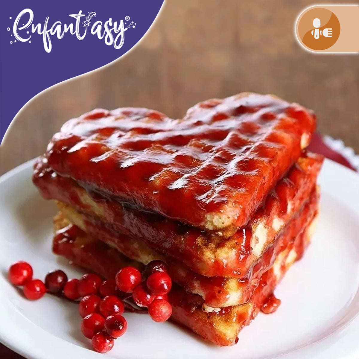 Mini Waflera de Corazón