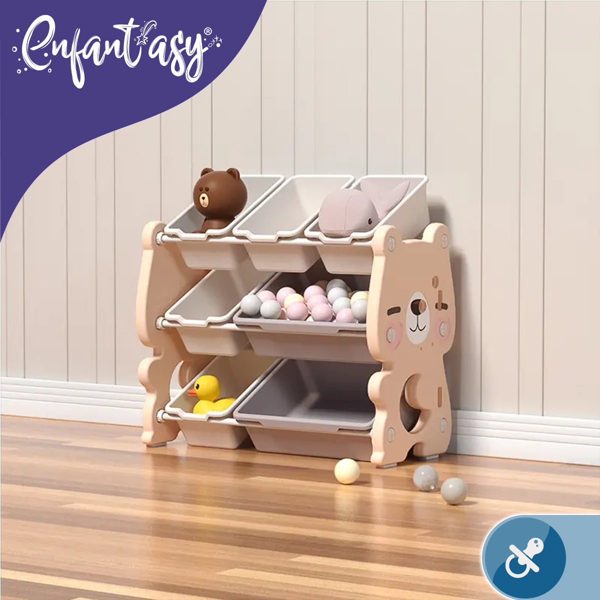 Organizador de Juguetes Multiuso 3 Niveles