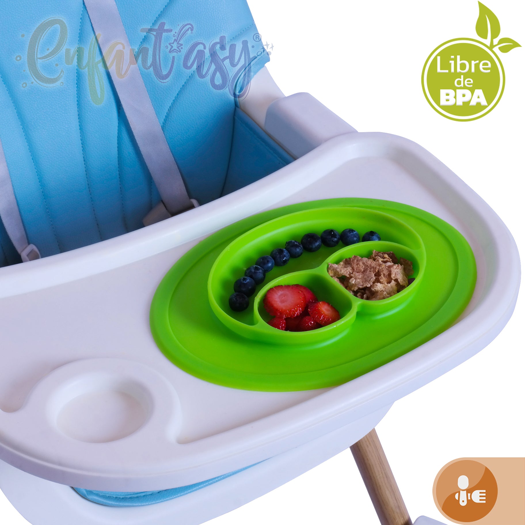 Plato en Silicona Llano