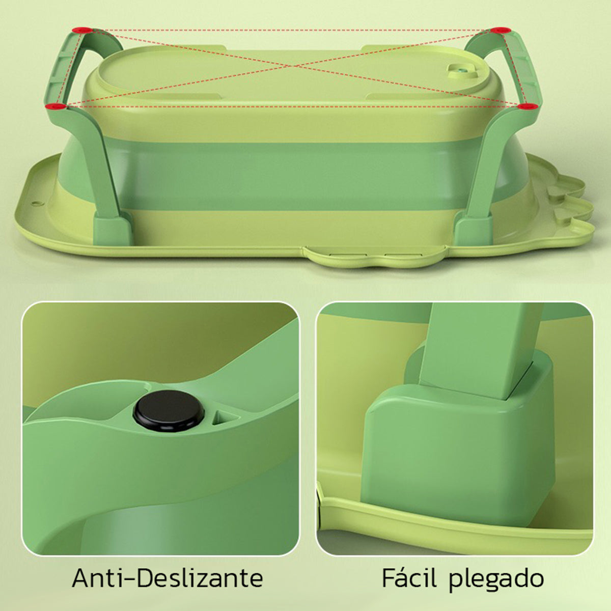 Tina Plegable con Almohada