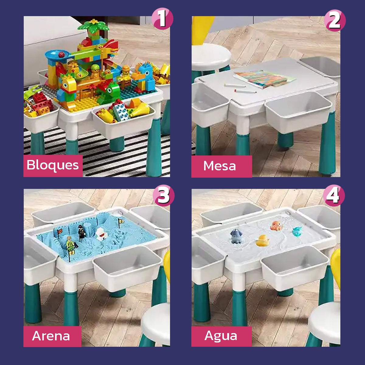 Mesa Mediana Multifuncional con Silla