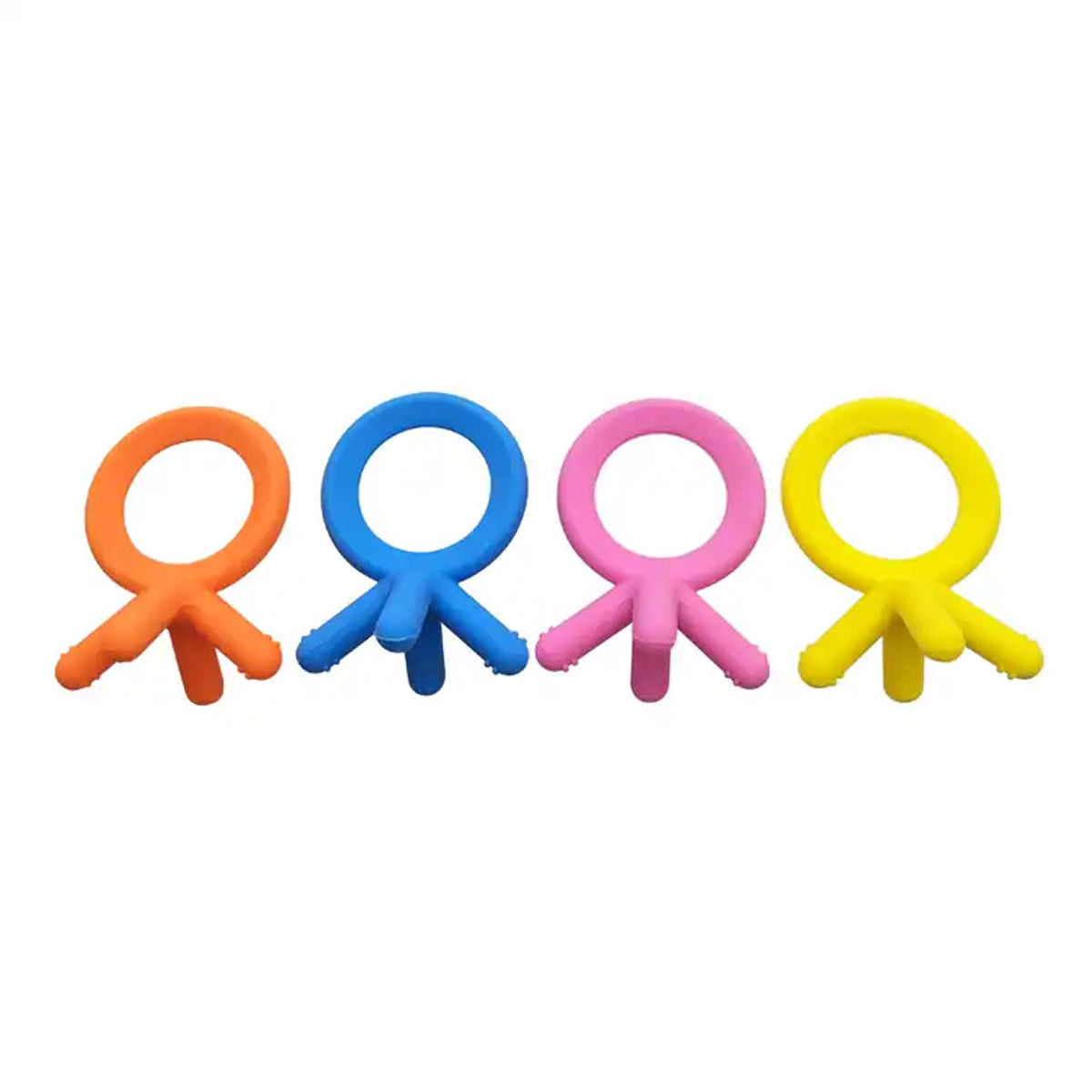 Set Mordedor Comotomo Rascaencias En Silicona Libre Bpa X2