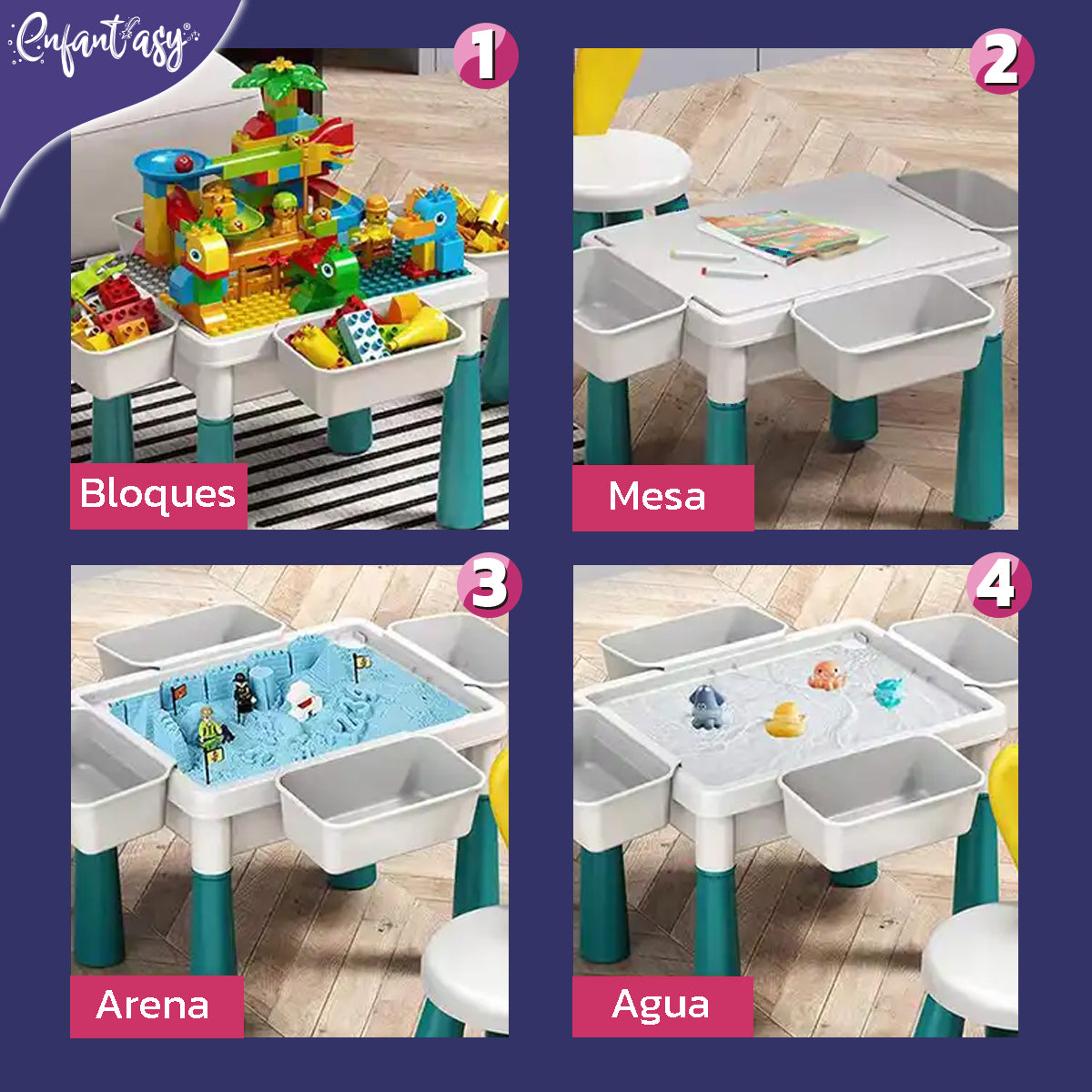 Mesa Mediana Multifuncional con Silla