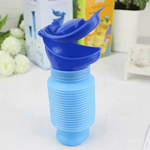 Orinal botella plegable para niños, fácil de transportar