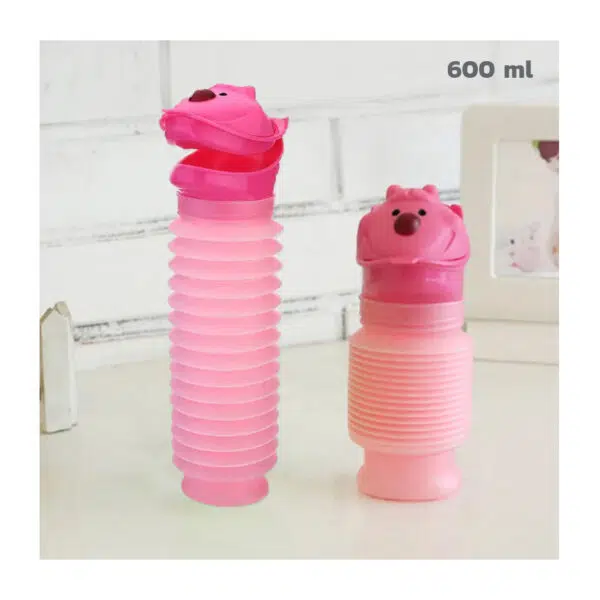 Orinal botella plegable para niños, fácil de transportar