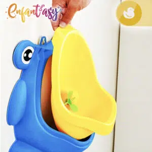 Orinal de pared rana para niños, fácil de usar