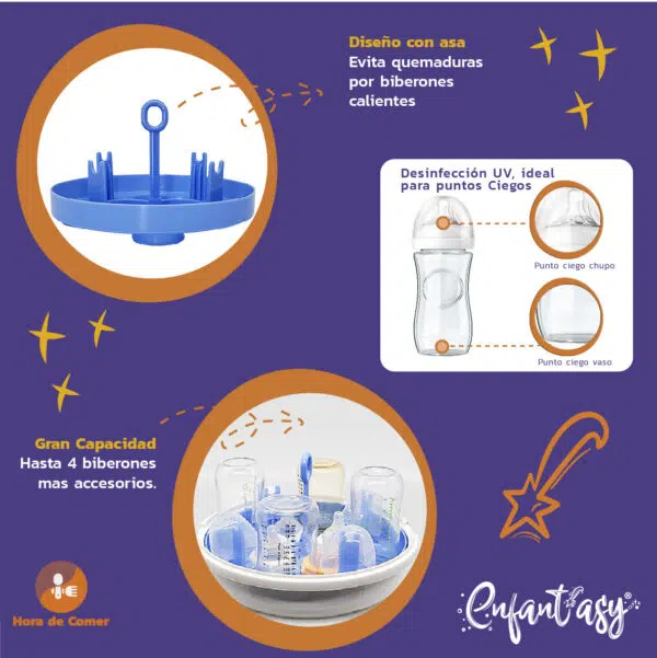 Esterilizador De Microondas A Vapor Para Teteros y Biberones - Imagen 4