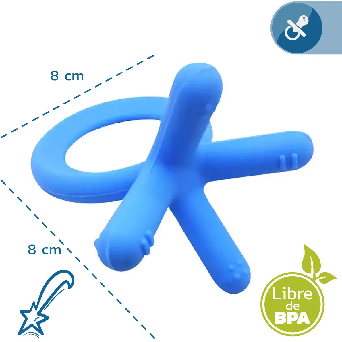 Set Mordedor Comotomo Rascaencias En Silicona Libre Bpa X2 - Imagen 3