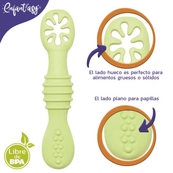 Pre Cuchara entrenadora Silicona con mordedor - Imagen 3