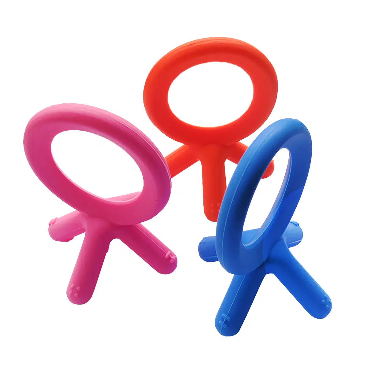 Set Mordedor Comotomo Rascaencias En Silicona Libre Bpa X2 - Imagen 8