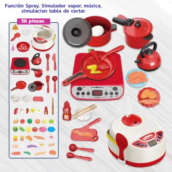 Cocina vaporera con 56 piezas - Imagen 2