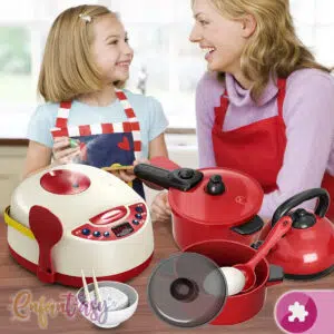 Cocina vaporera con 56 piezas