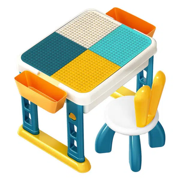 Mesa de Actividades con Silla: Mesa de actividades con silla para niños y bebés, Juego de mesa y silla para bebés y niños pequeños
