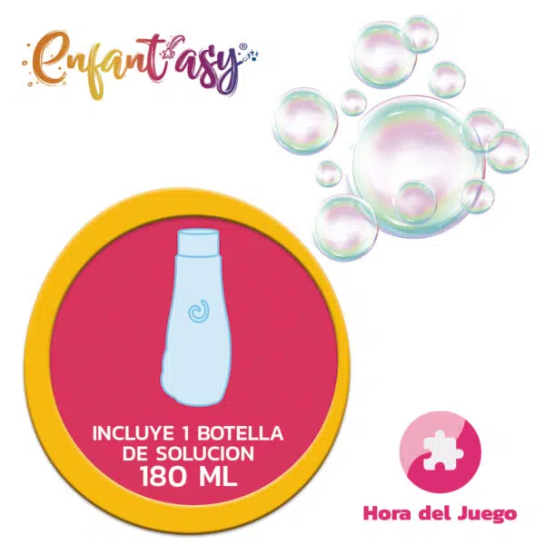 Pistola de Burbujas para Niños: Pistola de burbujas para bebés y niños pequeños, Juego de pistola de burbujas para niños y bebés
