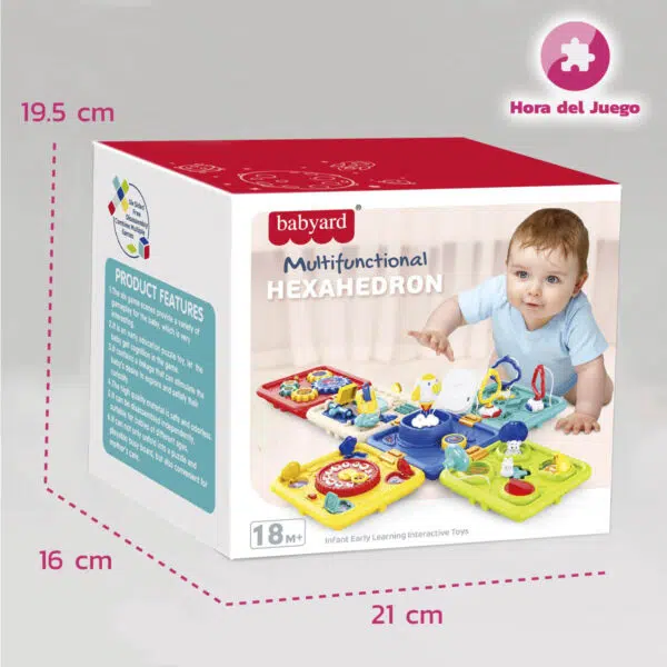 Cubo Didáctico Bebé: Cubo didáctico para bebés y niños, Juguete educativo para bebés y niños