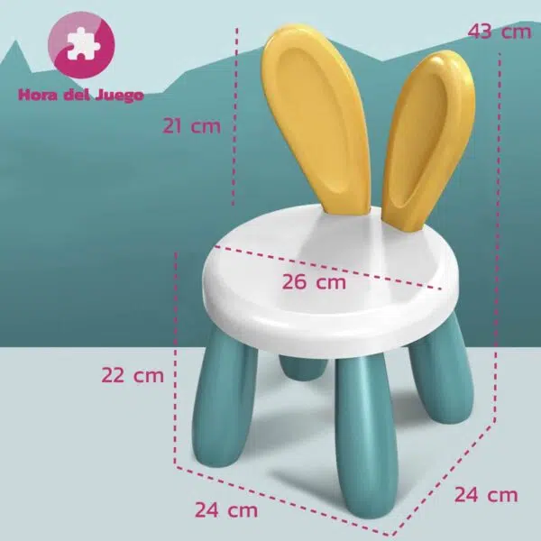 Silla Plástica Infantil para Niños: Silla plástica infantil para niños y bebés, Silla plástica para niños pequeños y bebés