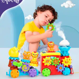 Tren Infantil con Luces y Sonido: Tren infantil con luces y sonido para bebés y niños, Tren educativo para niños y bebés con luces y sonido