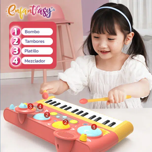 Órgano Electrónico para Niños: Órgano electrónico para bebés y niños pequeños, Instrumento musical electrónico para niños y bebés