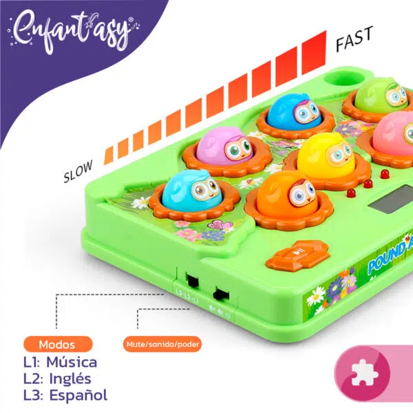 Mesa Martillo Electrónica: Mesa martillo electrónica para bebés y niños, Mesa martillo electrónica educativa para niños y bebés