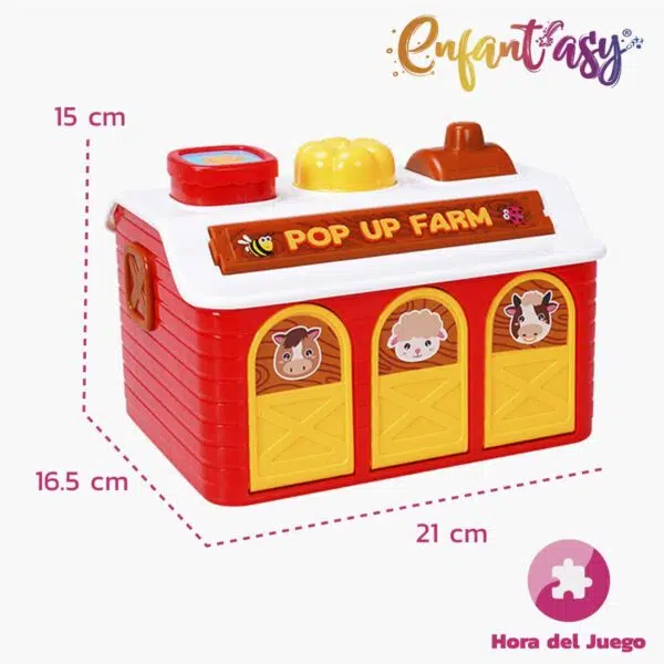 Granja Musical para Niños: Granja musical para bebés y niños pequeños, Juguete de granja musical para niños y bebés