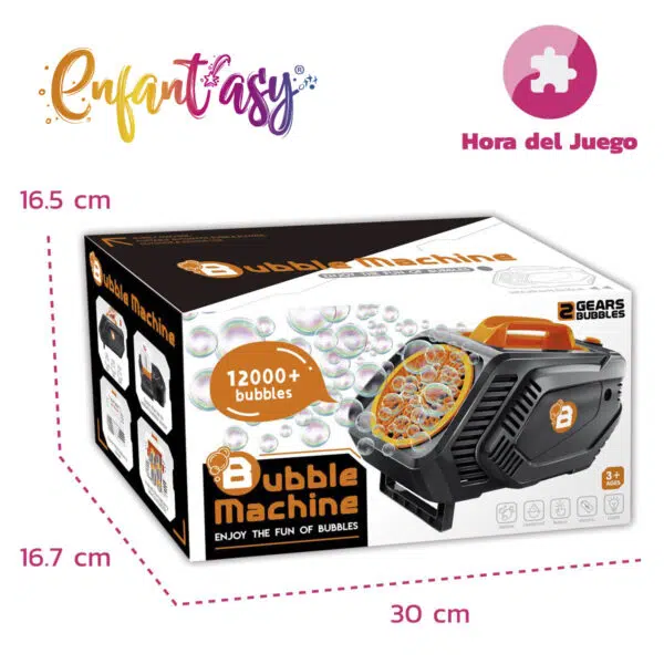 Burbujero máquina para hacer burbujas, diversión al aire libre
