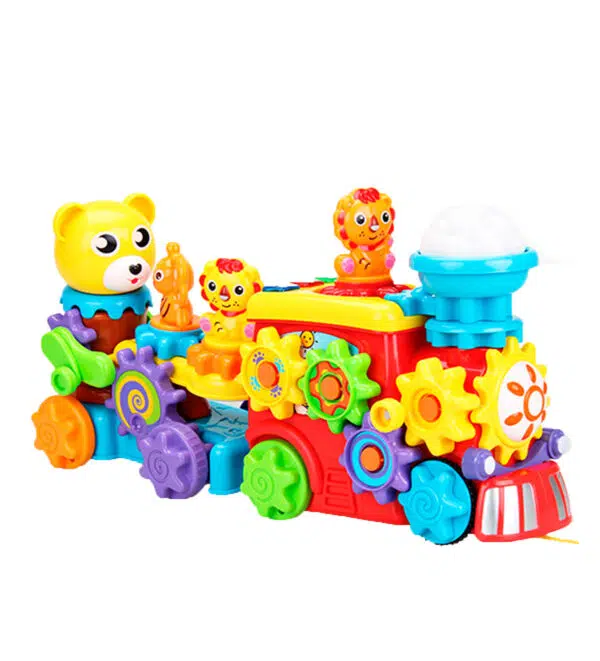 Tren Infantil con Luces y Sonido: Tren infantil con luces y sonido para bebés y niños, Tren educativo para niños y bebés con luces y sonido