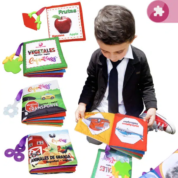 Libro de tela tipo Montessori - Imagen 10