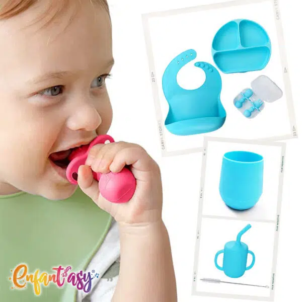 promo Vajilla Silicona Alimentación Complementaria