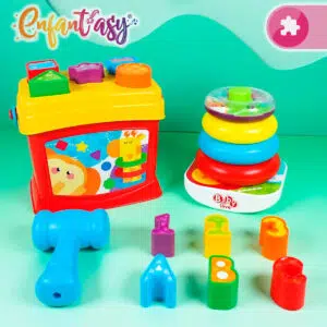 Encajable aplilable para bebés y niños, Mesa martillo electrónica educativa para niños y bebés