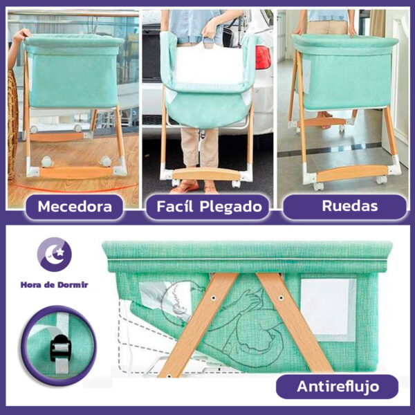 Cuna Plegable en Madera - Imagen 12