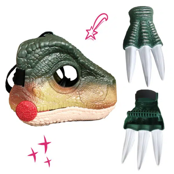 Combo Mascara Dinosaurio + Garras - Imagen 2