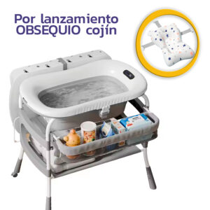 Tina Cambiador con soporte termómetro y organizador